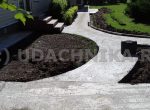 Бетонная подготовка для садовой дорожки из бетона и брусчатки. Рублево Успенское шоссе